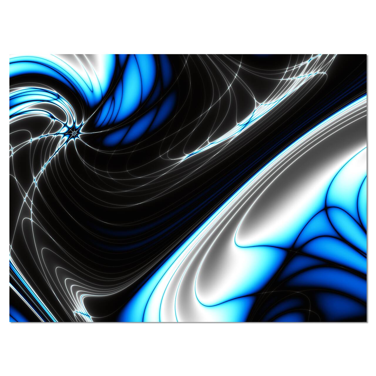 Designart - Fractal Artwork for Creative Design - Abstract Canvas Wall Art Print